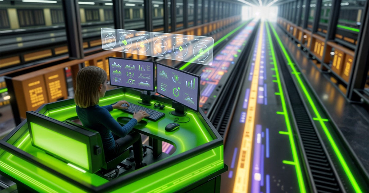 NVIDIA Mission Control orchestrating NVIDIA AI Enterprise and NVIDIA Run:ai, the software tier of AMBER's NVIDIA AI Factory.