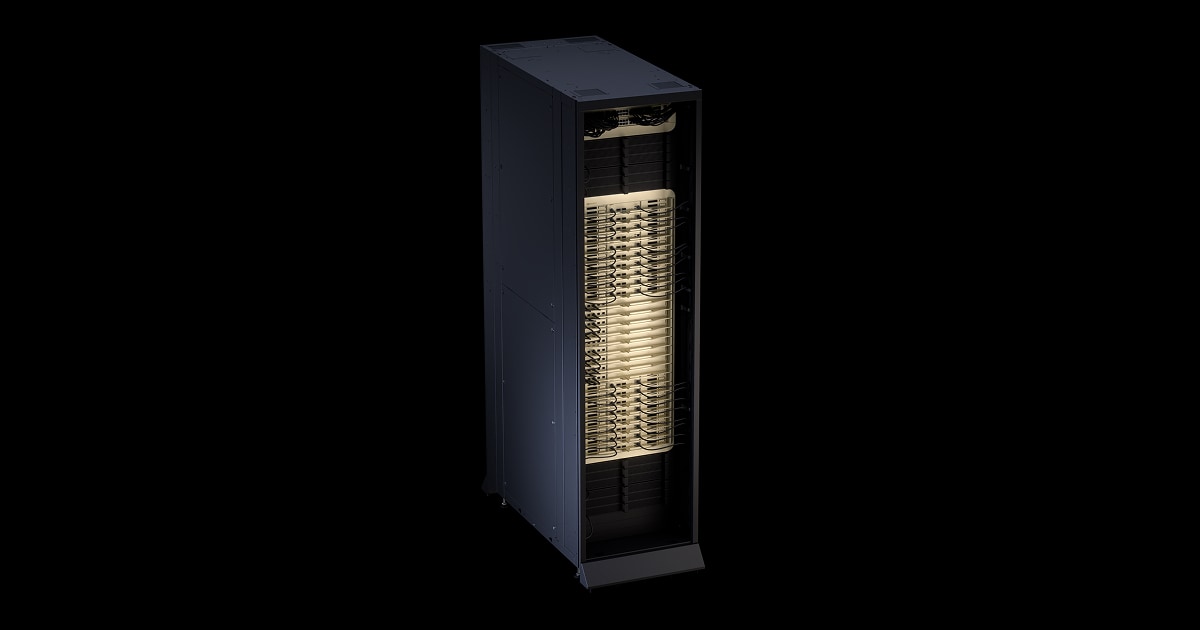 NVIDIA DGX Vera Rubin NVL72, rack-scale system with 72 Rubin GPUs and 36 Vera CPUs, the compute tier of AMBER's NVIDIA AI Factory.